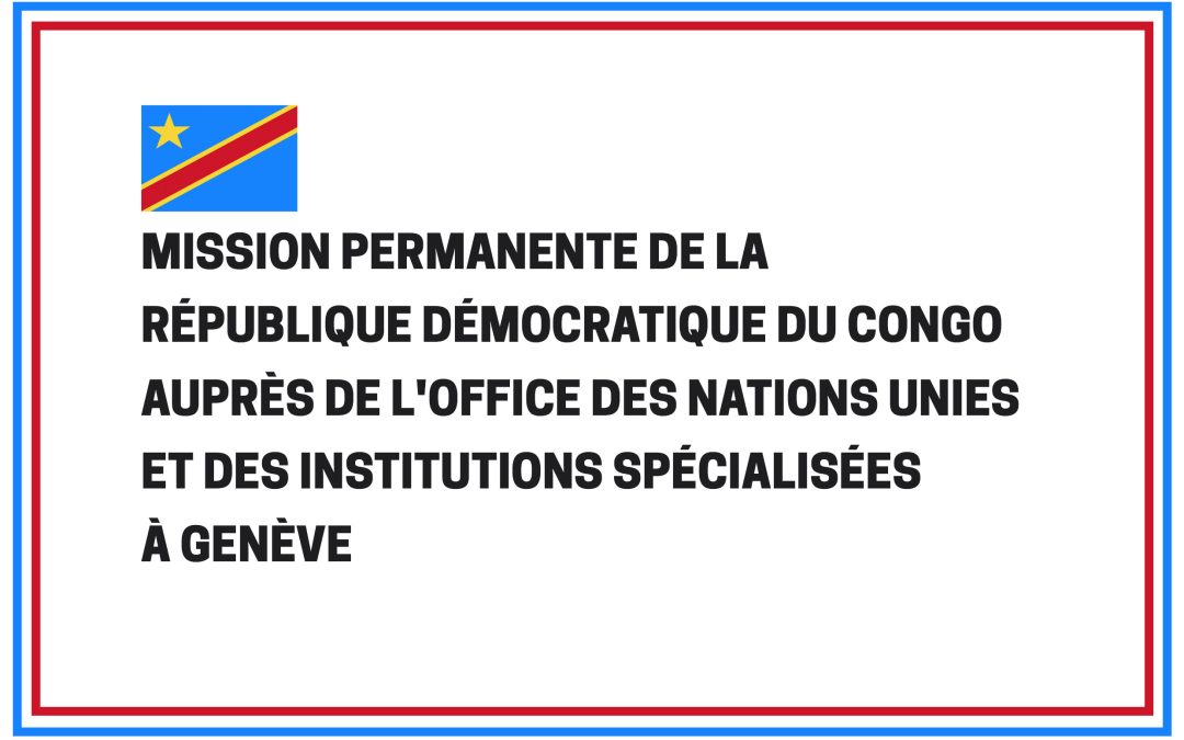 Situation des droits de l’homme dans l’est de la République démocratique du Congo au Conseil des droits de l’homme du 02 Octobre 2025